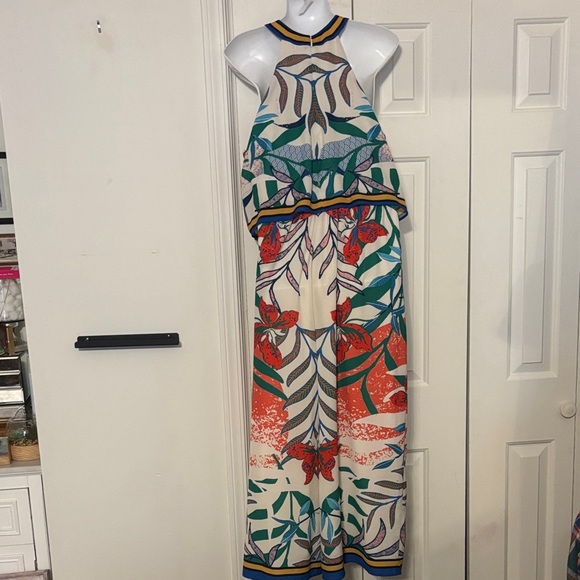 Flying Tomato Tropical Print Halter Jumpsuit-NWOT - Picture 2 of 7